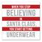 Don't Stop Believing in Santa Claus Canvas Wall Art